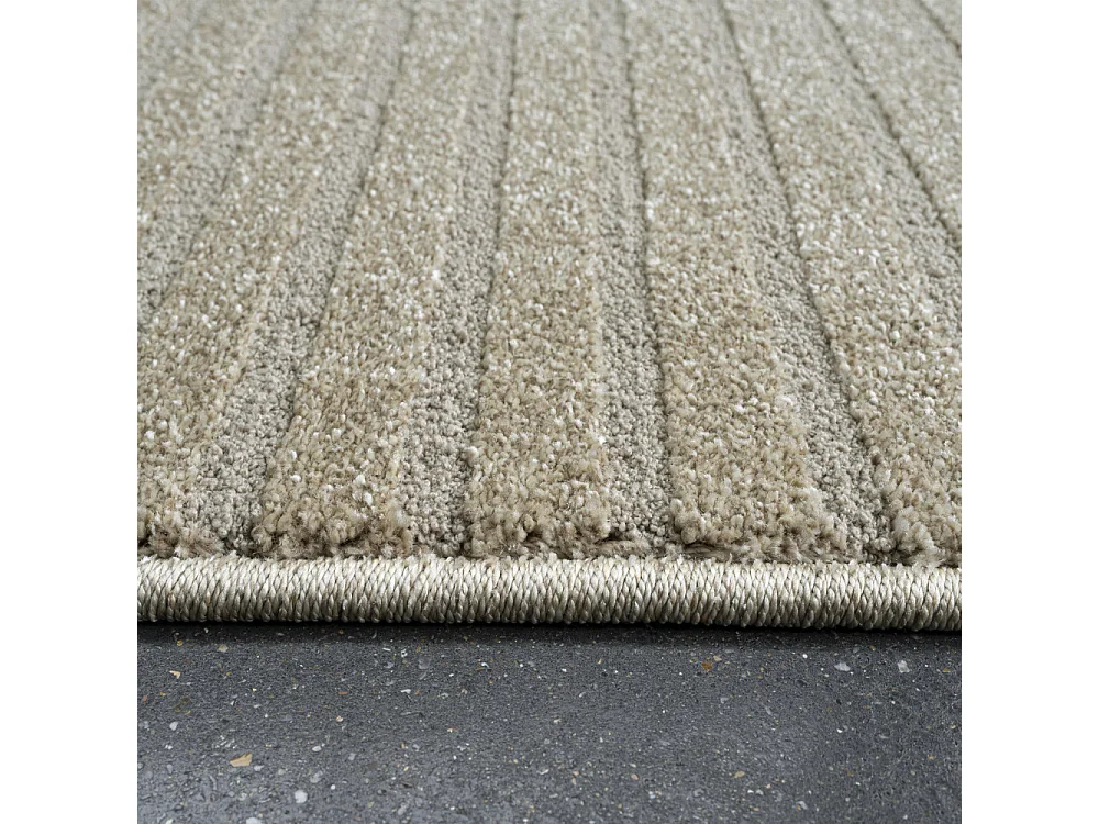 Dixie III - Tapis contemporain à motif géométrique -  Beige - 200x290cm