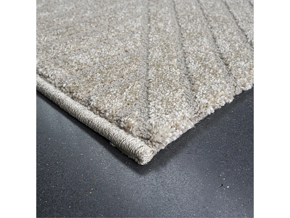 Dixie III - Tapis contemporain à motif géométrique -  Beige - 200x290cm