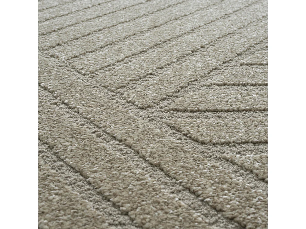 Dixie III - Tapis contemporain à motif géométrique -  Beige - 200x290cm