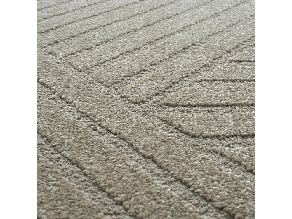 Dixie III - Tapis contemporain à motif géométrique -  Beige - 160x230cm