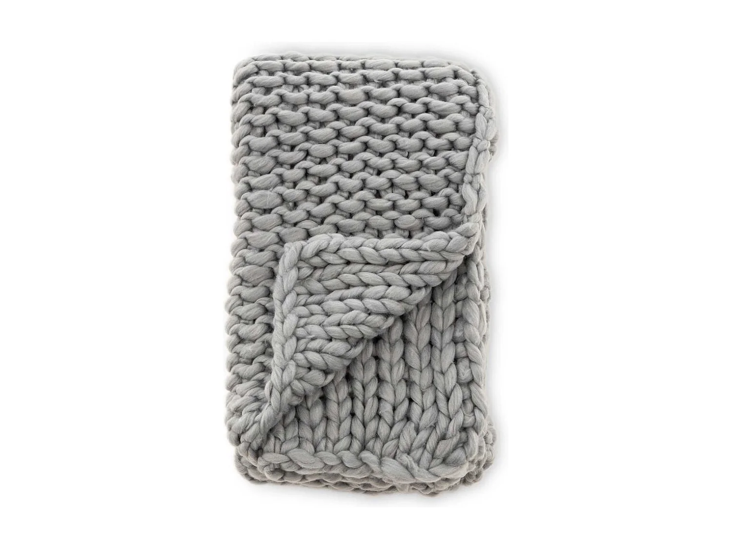 Grobmaschige Sofaüberwürfe aus Polyester Kate 170 x 130 cm