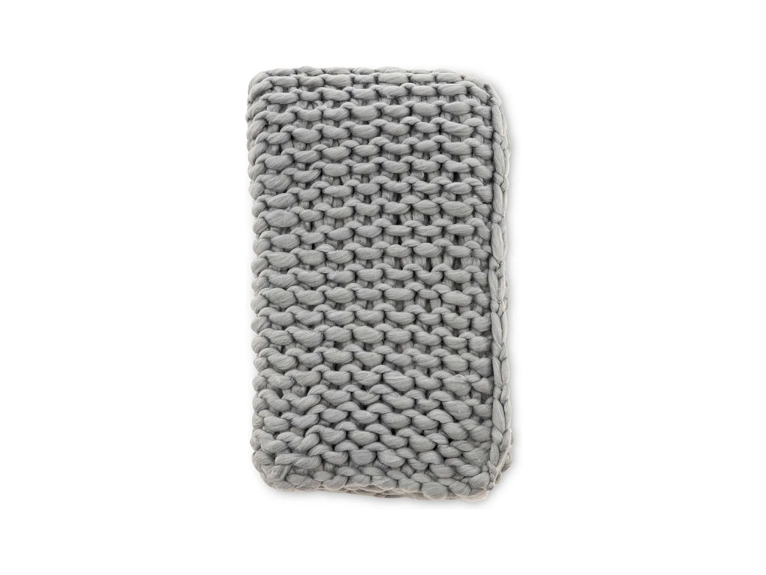 Plaid Uni "Kate" 130x170cm Gris Clair
