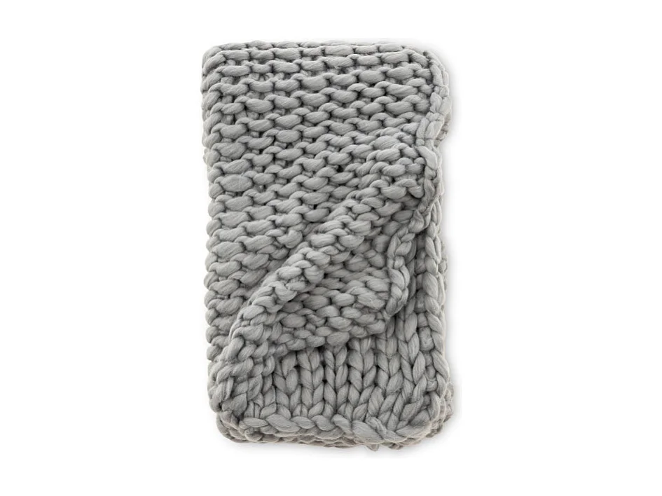 Kate plaid 170x130cm grijs.