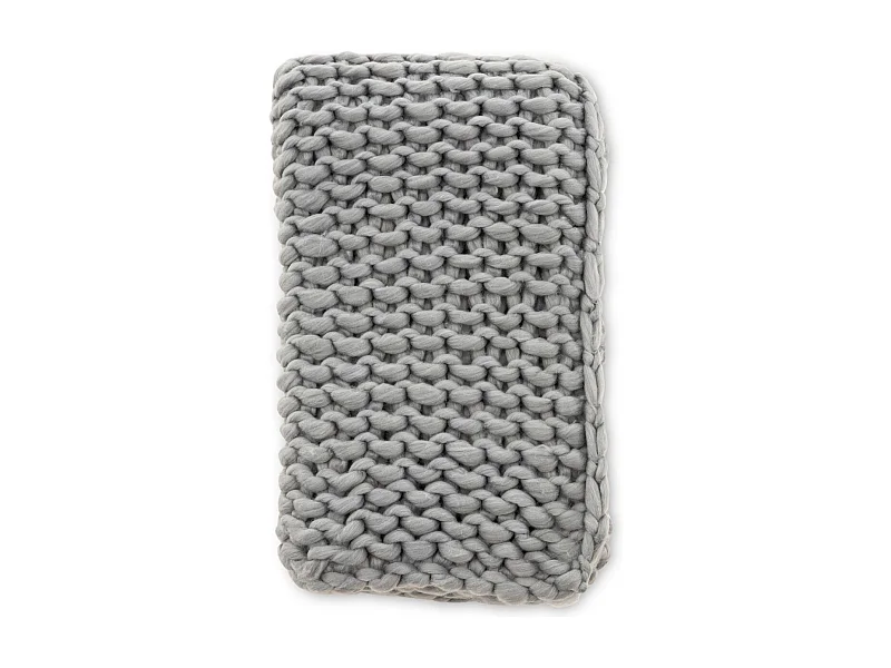 Plaid Uni "Kate" 130x170cm Gris Clair