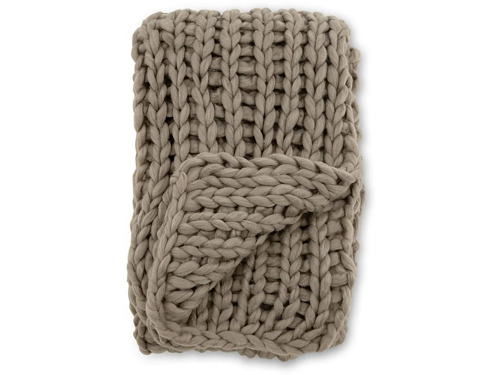 Grobmaschige Sofaüberwürfe aus Polyester Kate 170 x 130 cm