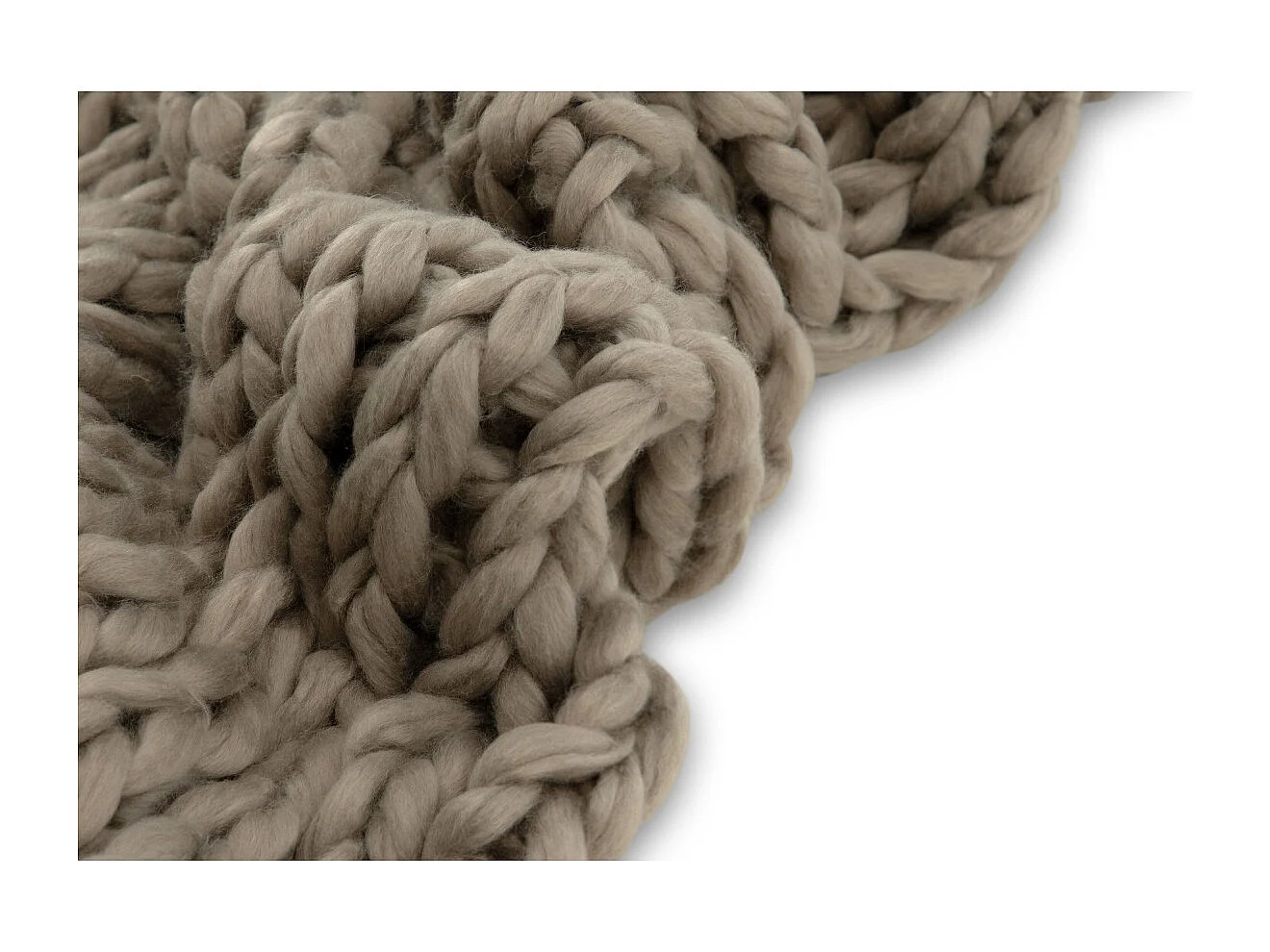 Kate plaid 170x130cm bruin.