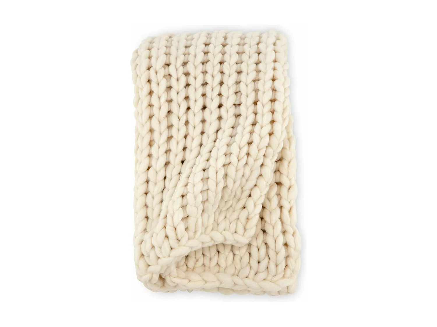 Kate plaid 170x130cm offwhite.