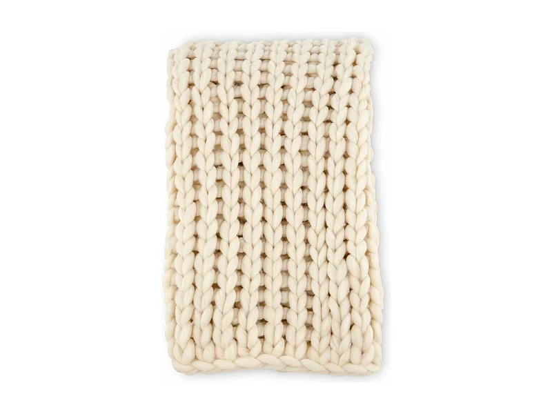 Kate plaid 170x130cm offwhite.