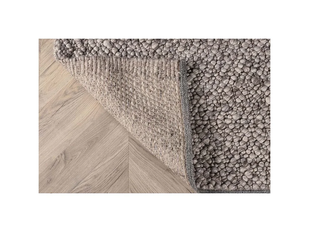 Jajru vloerkleed 350x250 cm wol lichtgrijs.