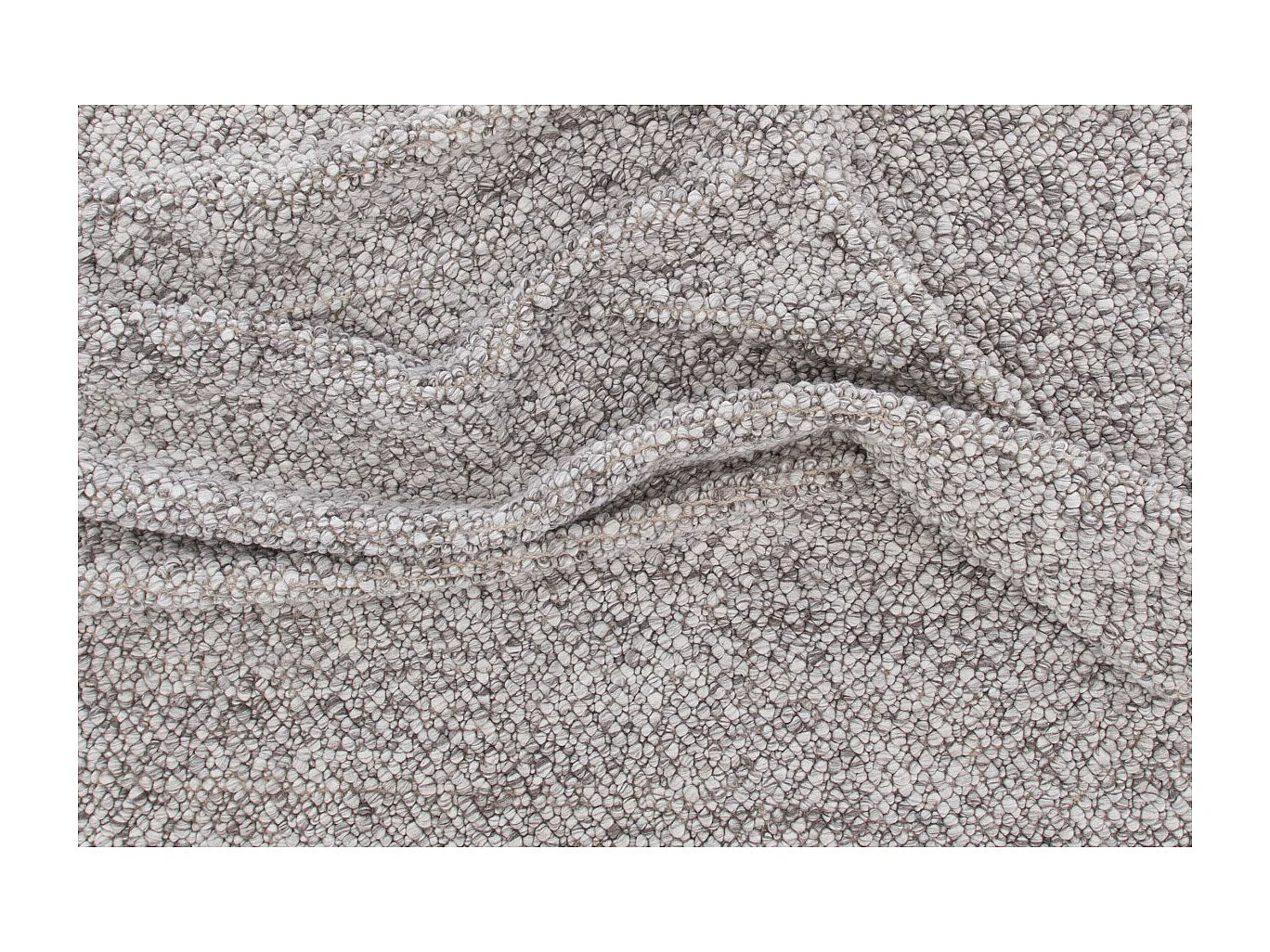 Tapis Déco en Laine "Jajru" 250x350cm Gris Clair