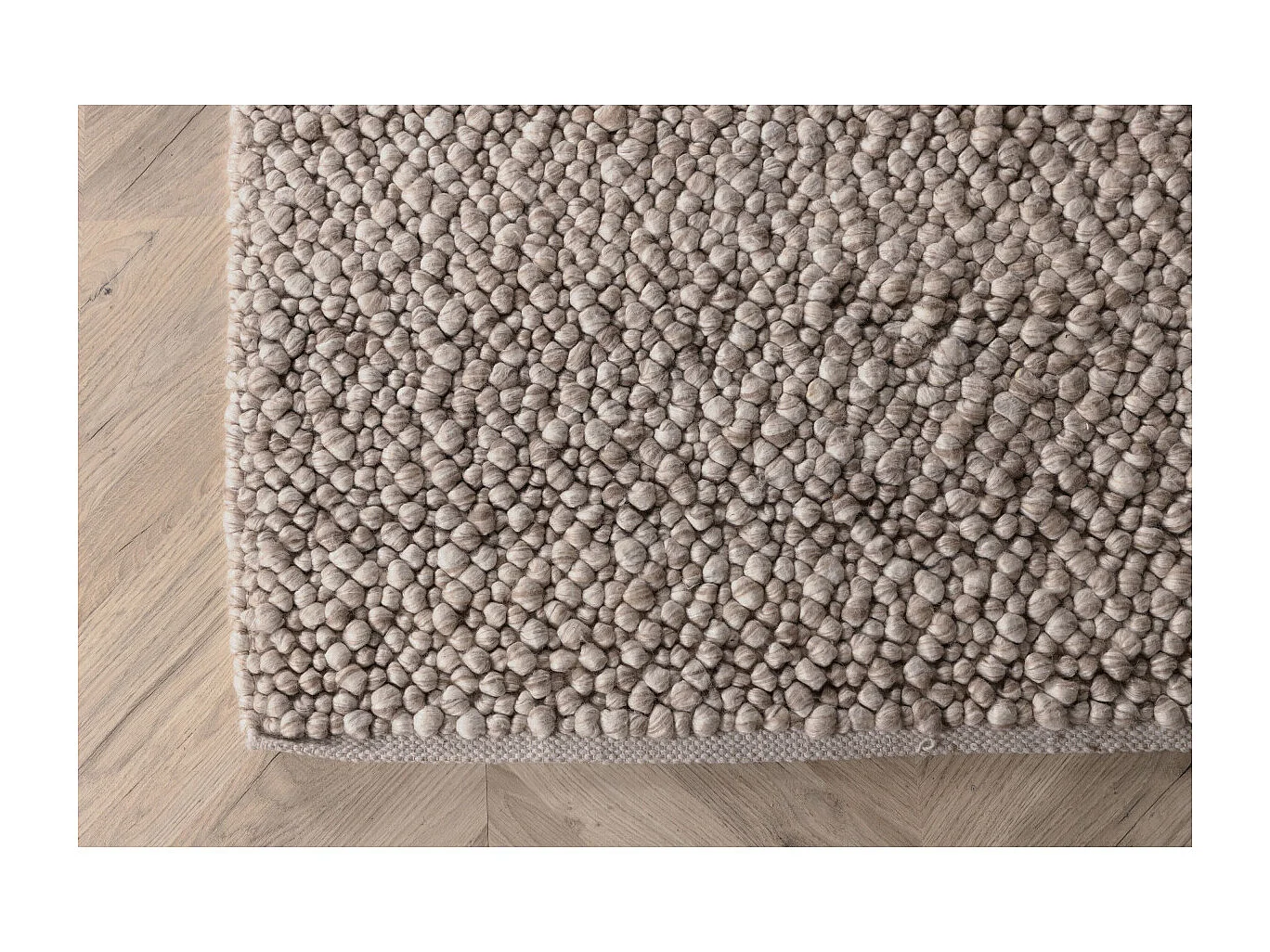 Tapis Déco en Laine "Jajru" 250x350cm Beige