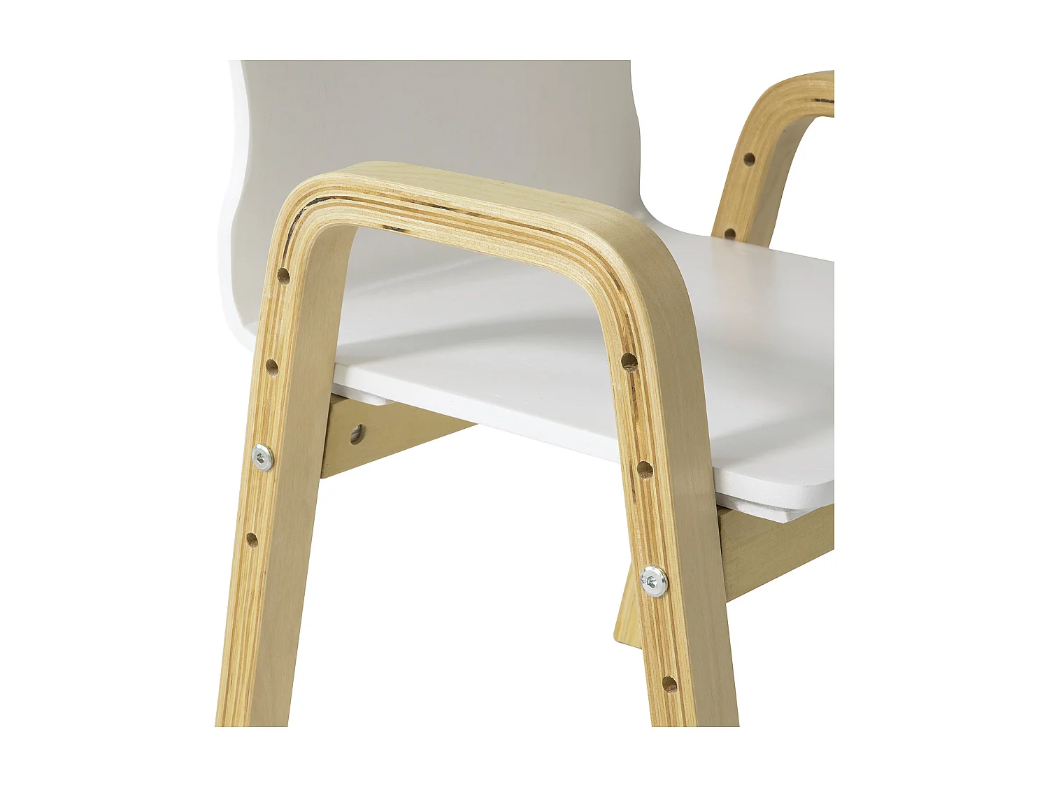 Lot de 2 Chaises Enfant Design Fauteuil pour Enfants avec accoudoirs et Dossier Chaise Confortable Haute qualité- Hauteur réglable,SoBuy KMB24-Wx2