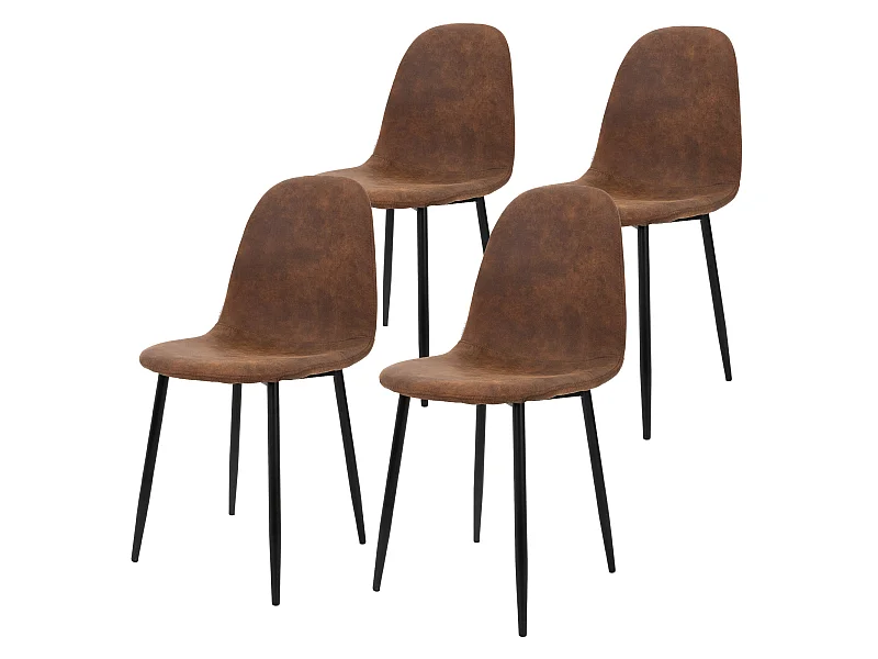 Set di 4 sedie da sala da pranzo Sedie da soggiorno Sedia da cucina Sedia imbott