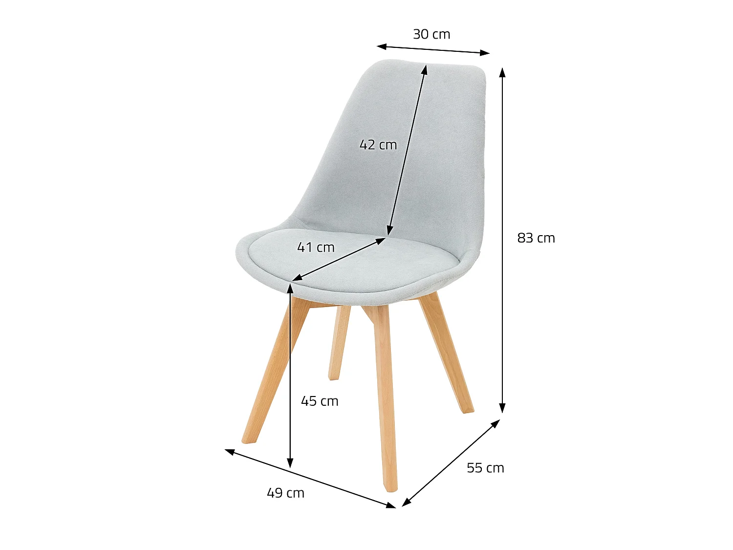 Juego de 4 Sillas de Comedor Sillas de Salón Silla de Cocina Silla de Lino Silla