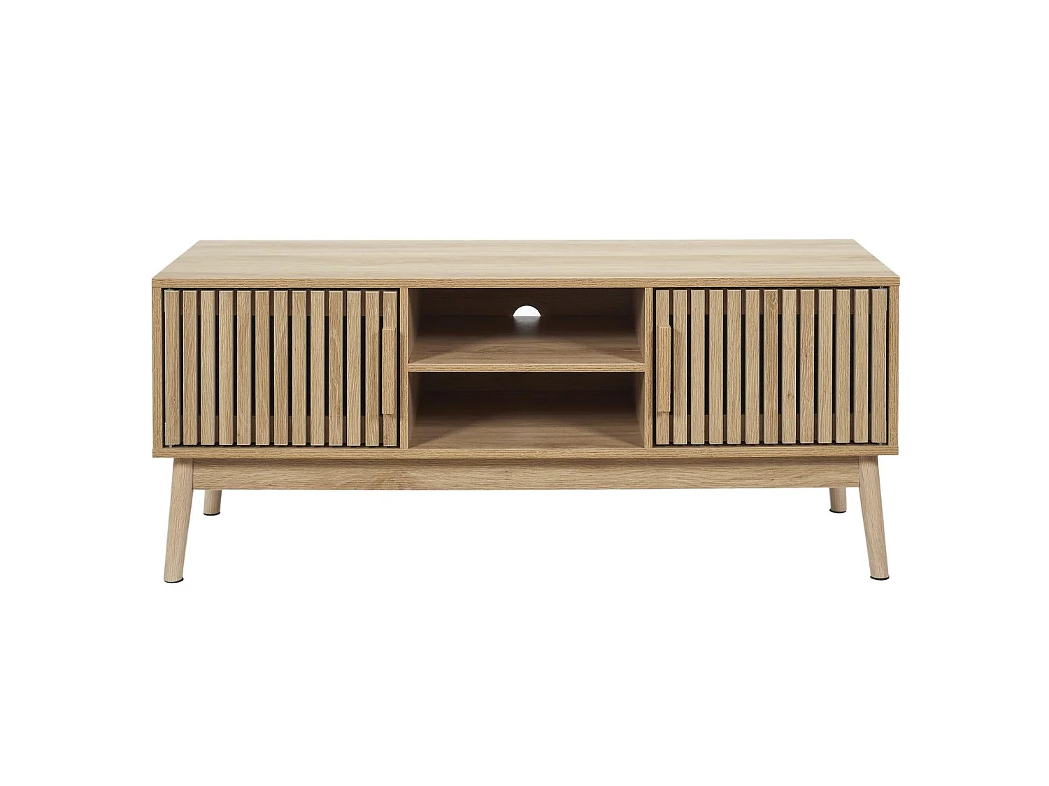 Meuble TV - HOME DECO FACTORY - Klaus - Pratique - Marron