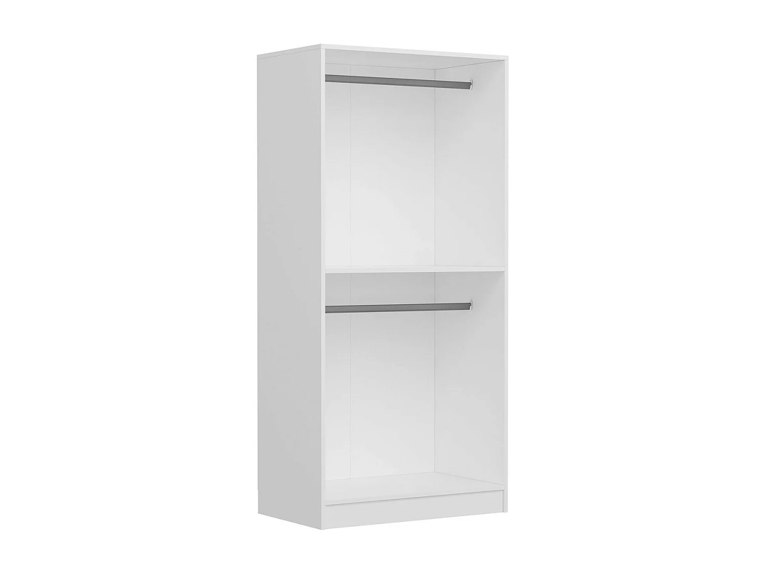 Armoire 2 Portes Blanc Dégringolé 190 x 52 x 90