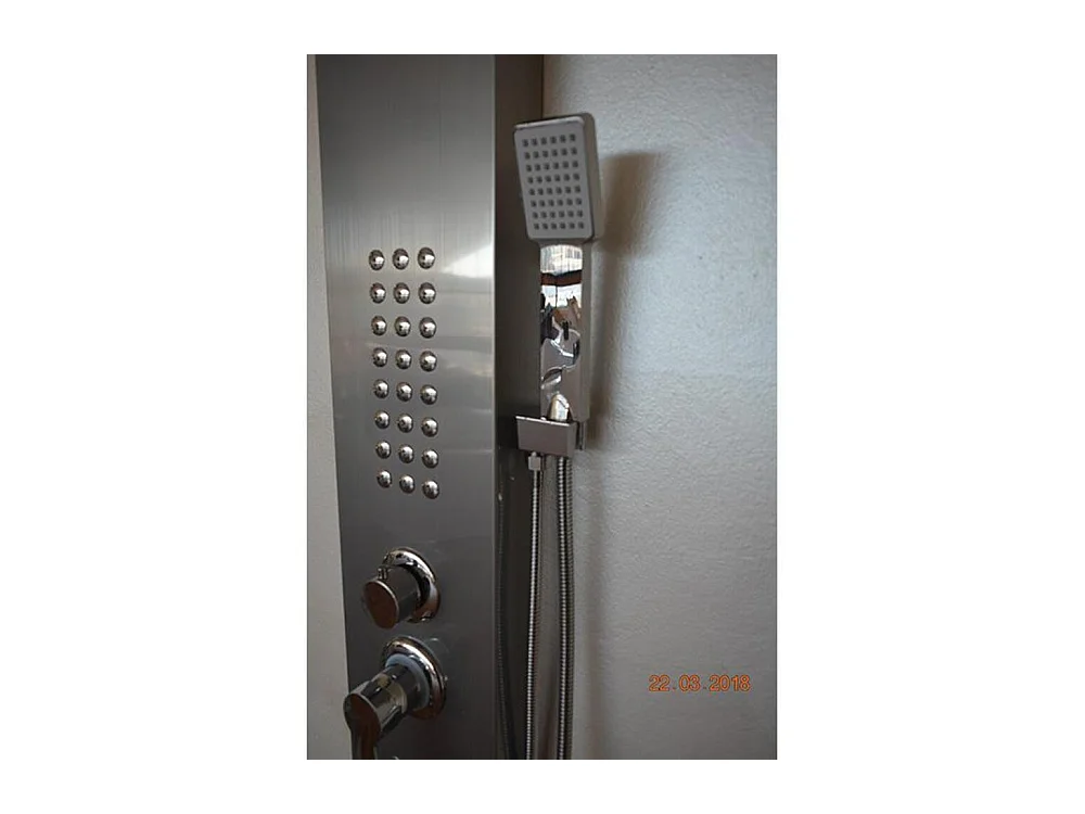 Fra9010 Satin-Hydromassagesäule aus Edelstahl 18/10