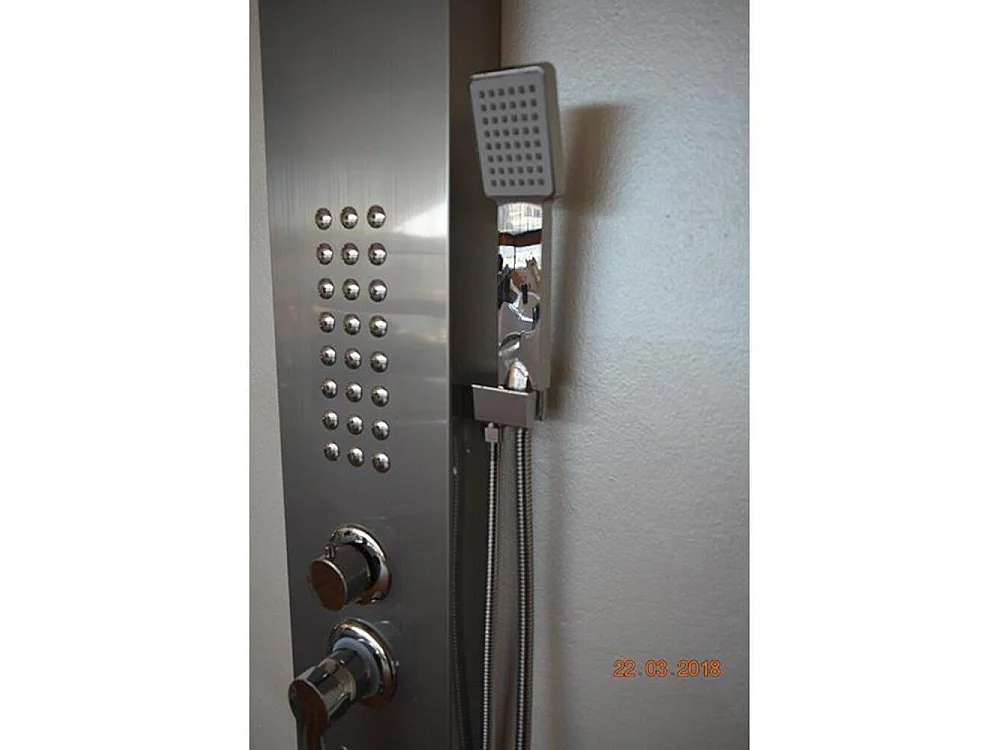 Fra9010 Satin-Hydromassagesäule aus Edelstahl 18/10