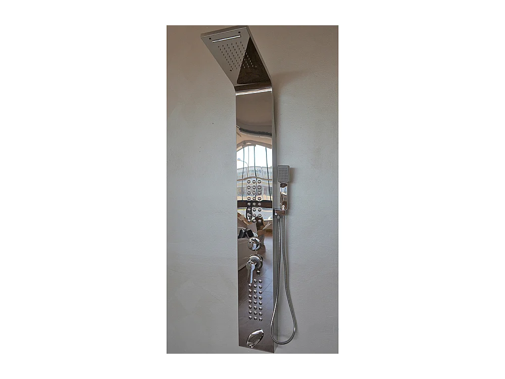 Colonne D'hydromassage Fra9010 Chromée En Acier Inoxydable 18/10