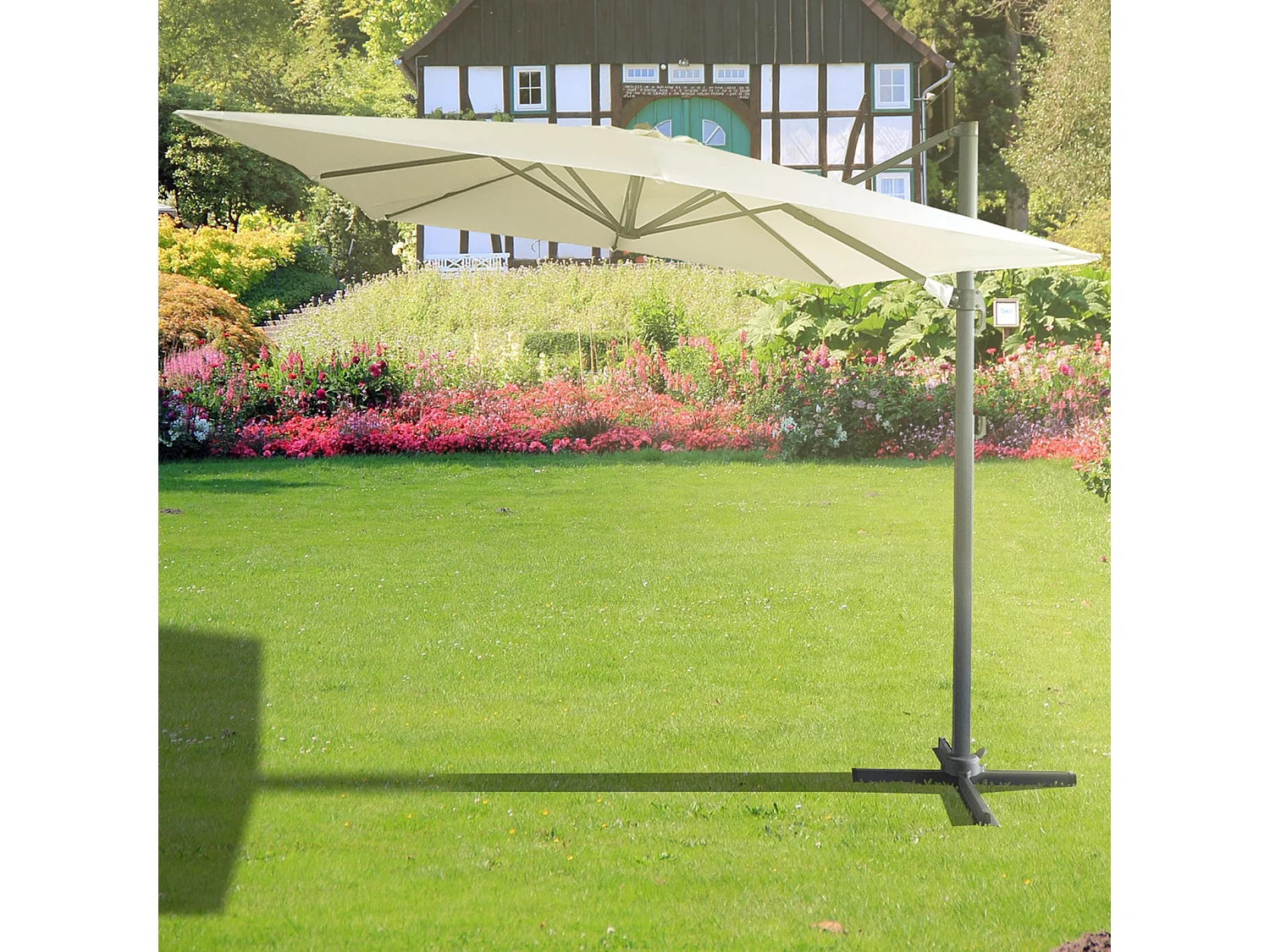 Parasol Aluminio Chillvert Roma de Luxe 300x400x280 cm