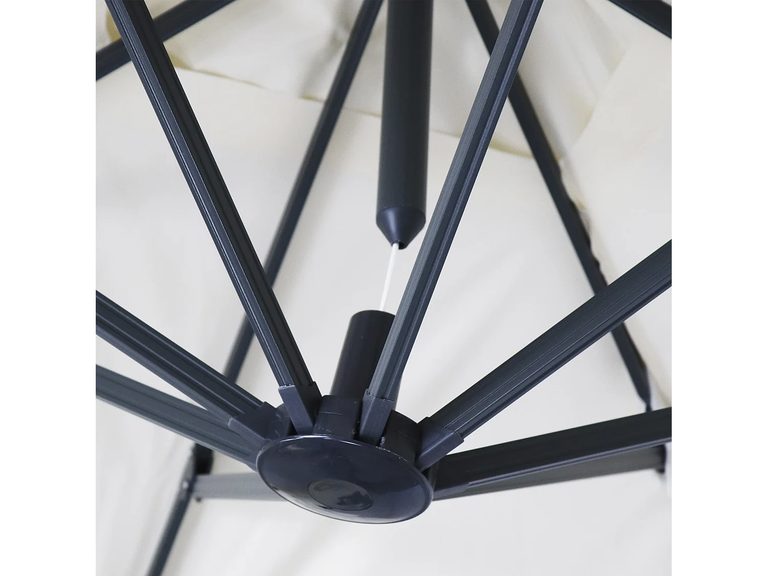 Parasol Déporté Aluminium Chillvert Roma de Luxe 300x400x280 cm