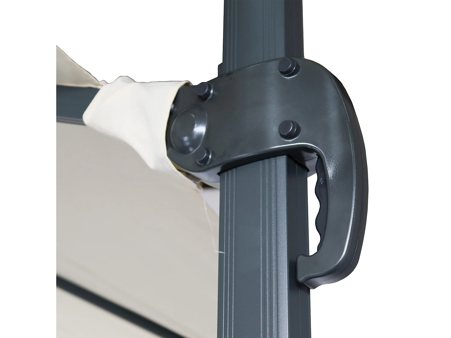 Parasol Déporté Aluminium Chillvert Roma de Luxe 300x400x280 cm