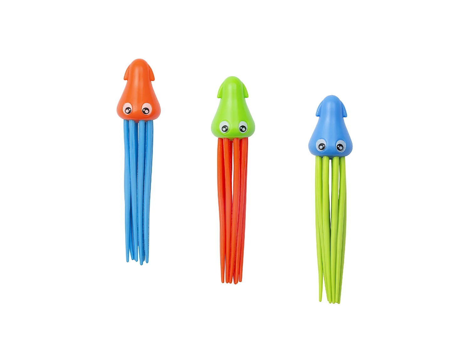 Giocattolo per Piscina Bestway Squiggle Wiggle con Calamari Colorati Blu Arancione Verde per Bambini a Partire dai 3 Anni