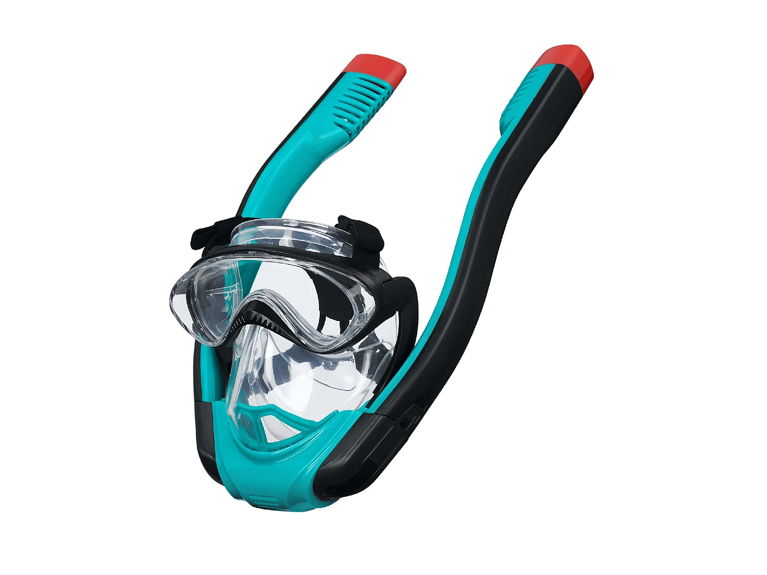 Masque de Plongée Complet avec Tuba pour Adultes Bestway Flowtech Taille L/XL avec Vision Complète à 180°