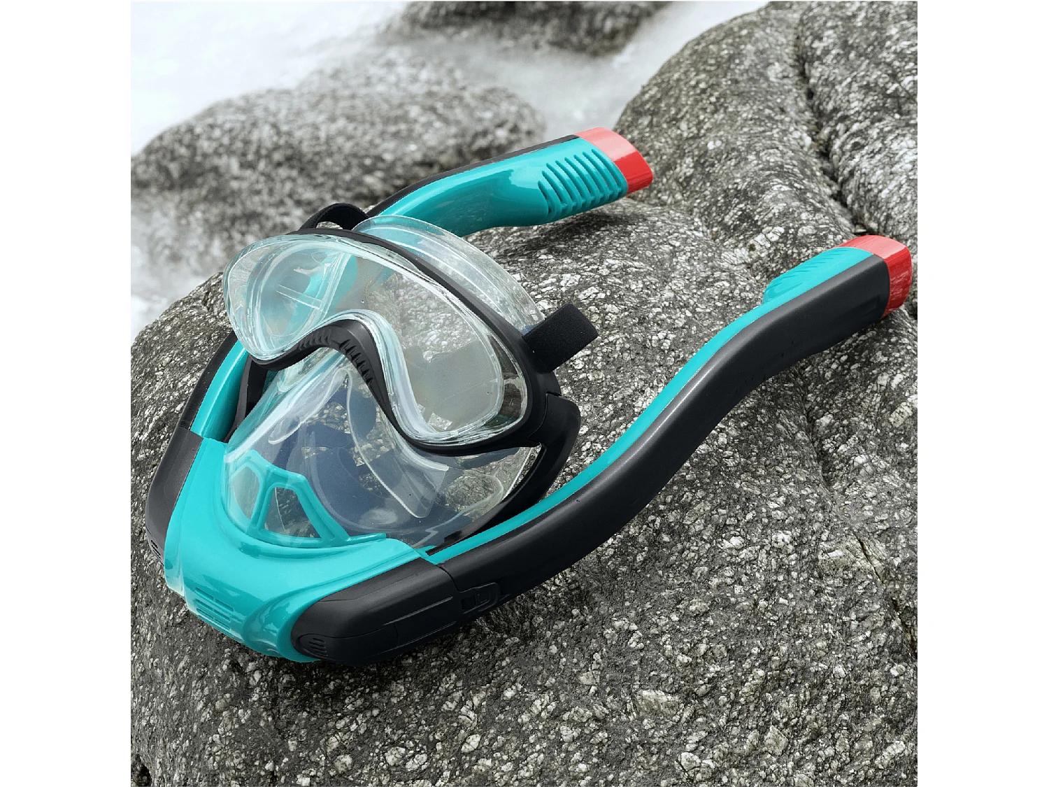 Masque de Plongée Complet avec Tuba pour Adultes Bestway Flowtech Taille L/XL avec Vision Complète à 180°