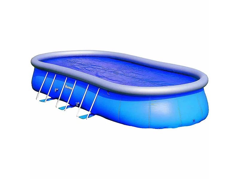 Bâche Solaire pour Piscine Hors-sol Détachable Bestway Fast Set 732x366 cm Ovale