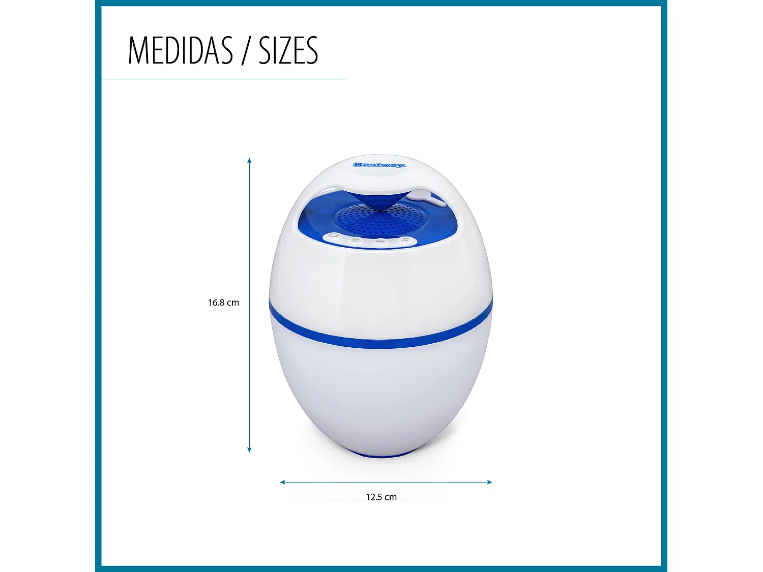 Enceinte Bluetooth LED Flottante Bestway Flowclear MusicWave Résistant à l'Eau avec 6 Heures d'Autonomie