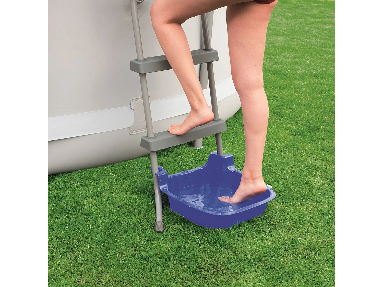 Lavapiedi per Piscine Fuori Terra Kokido con Base Antiscivolo e Ganci