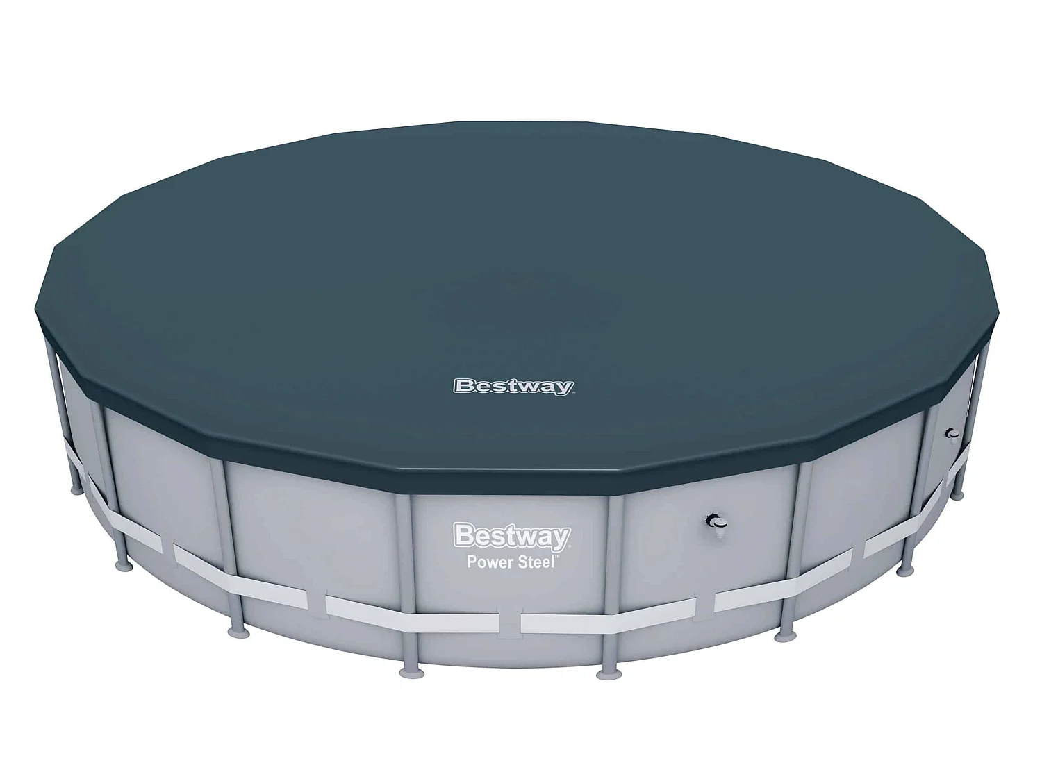 Cobertor Invierno para Piscina Desmontable Steel Pro, Power Steel e Hydrium de Bestway 555 cm