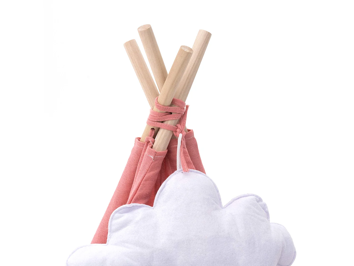 Tipi d'Enfant Montessori Robincool Kalpana 80x80x110 cm Pliable Usage Intérieur et Extérieur Fabriqué en Tissu Rose