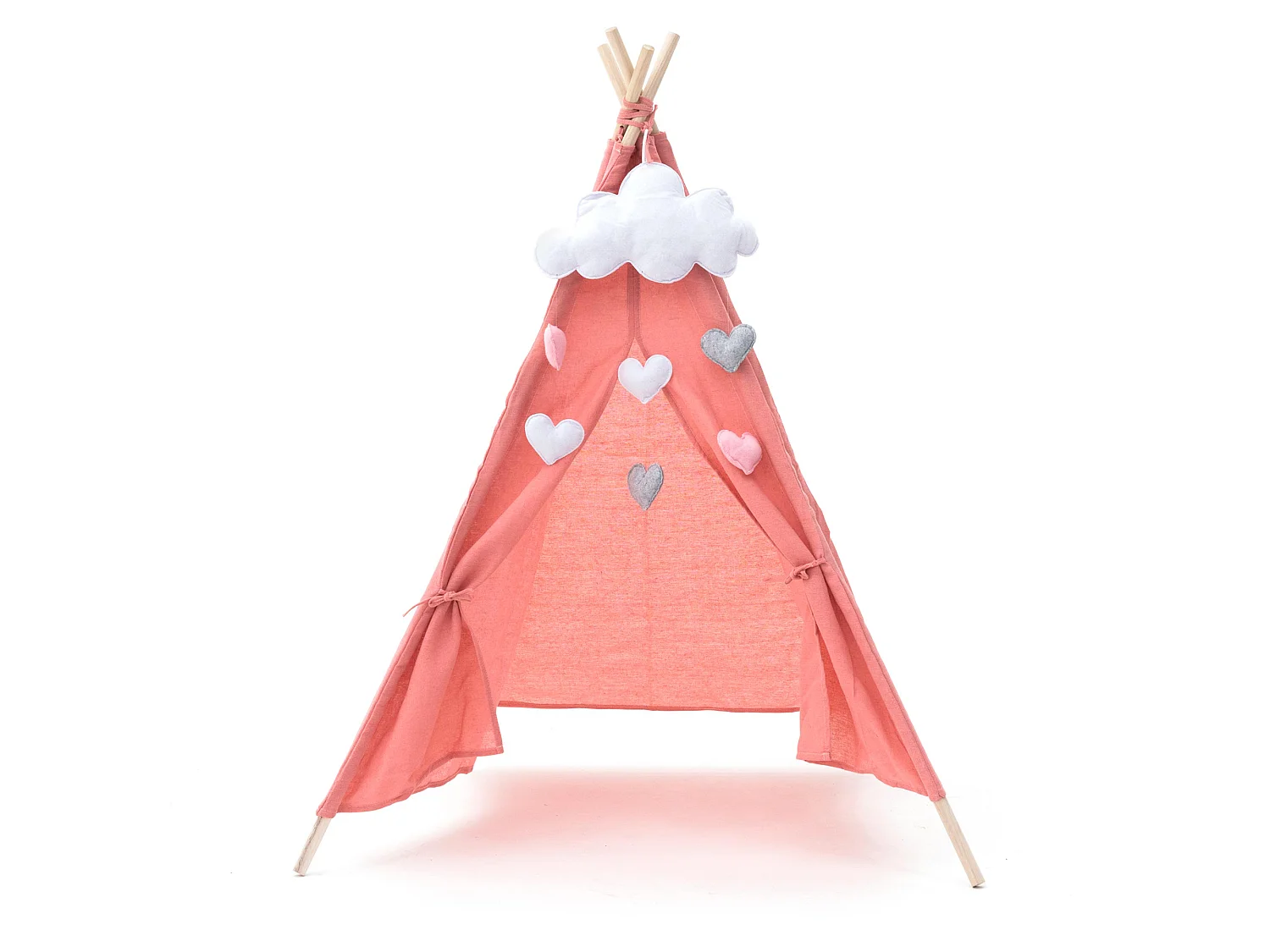 Tipi d'Enfant Montessori Robincool Kalpana 80x80x110 cm Pliable Usage Intérieur et Extérieur Fabriqué en Tissu Rose