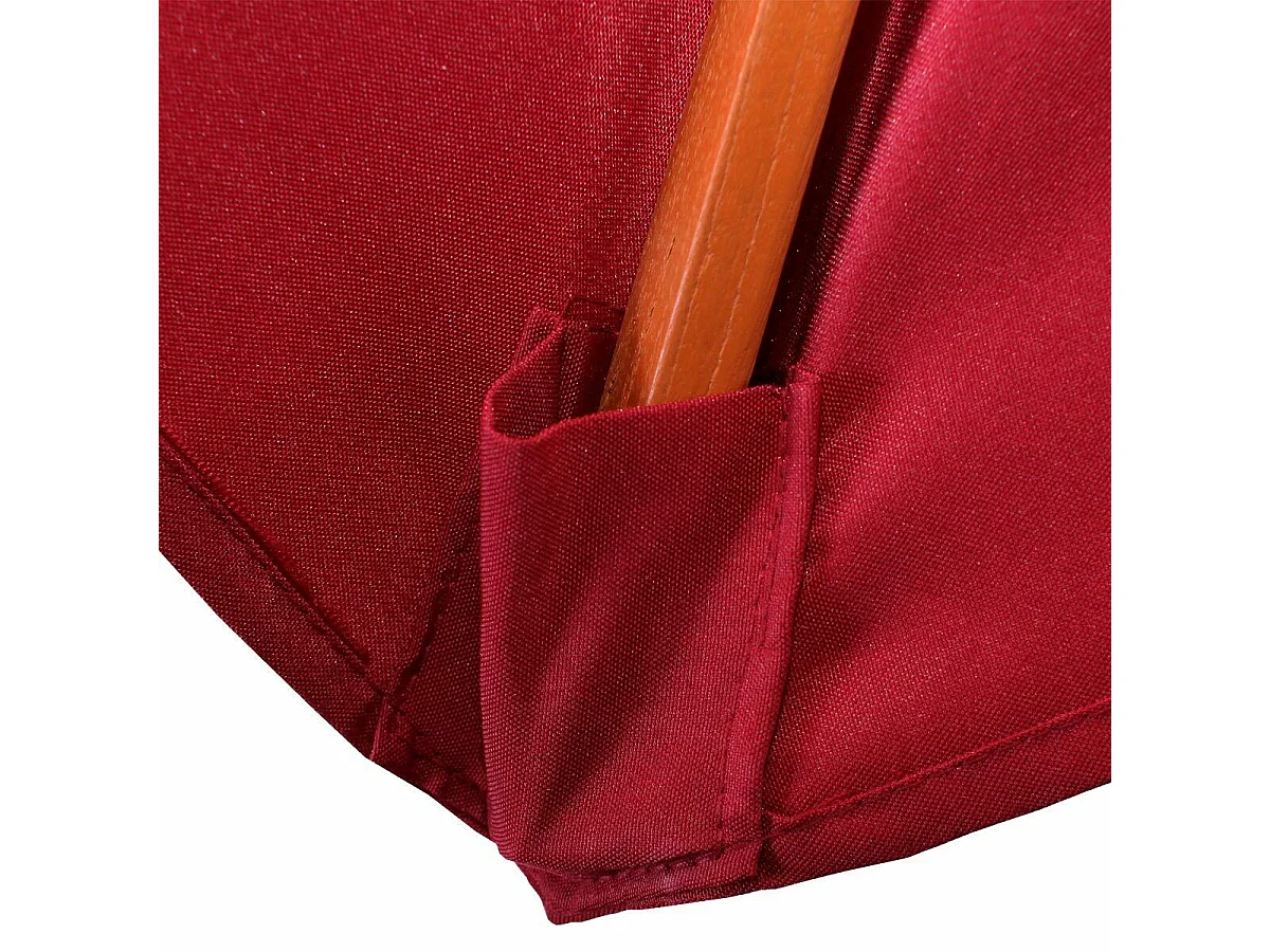 Parasol de jardin Ø bois marron 300 x 300 x 258 cm 04_0003812