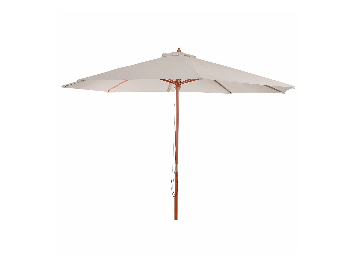 Parasol de jardin Ø bois marron 300 x 300 x 258 cm 04_0003823