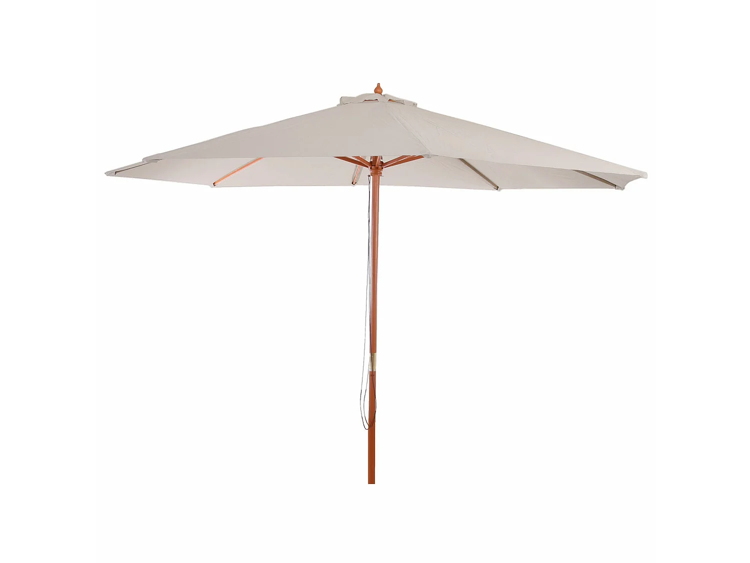 Parasol de jardin Ø bois marron 300 x 300 x 258 cm 04_0003823