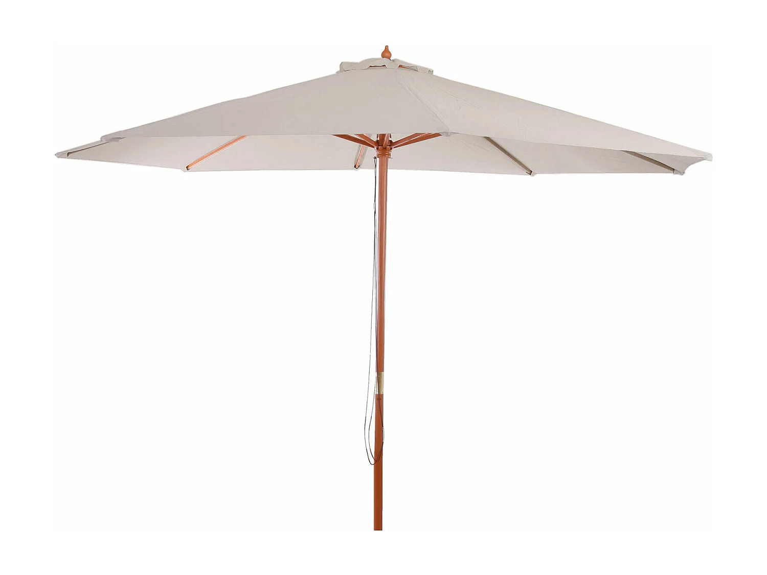 Parasol de jardin Ø bois marron 300 x 300 x 258 cm 04_0003823