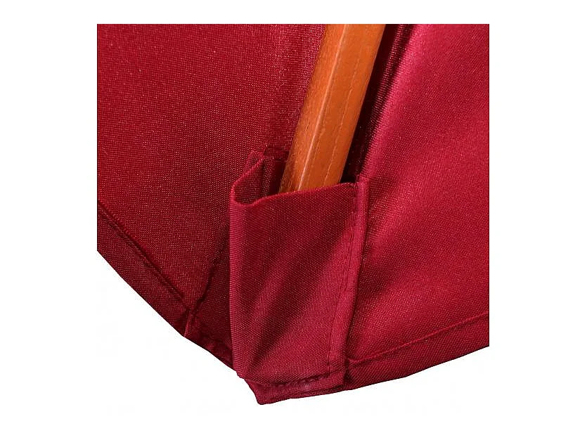 Parasol de jardin Ø bois marron 350 x 350 x 262 cm 04_0003822