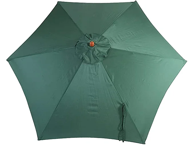 Parasol de jardin Ø bois marron 300 x 300 x 258 cm 04_0003824