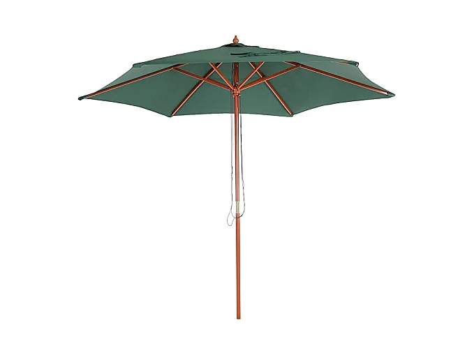 Parasol de jardin Ø bois marron 300 x 300 x 258 cm 04_0003824