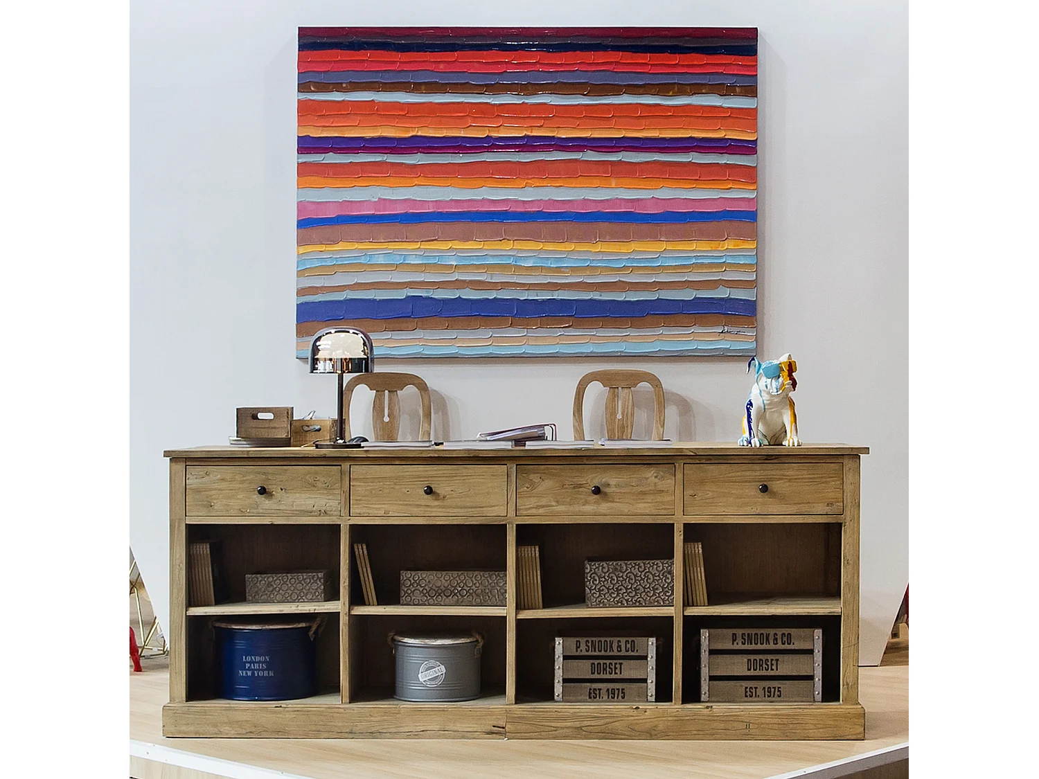 Set de 3 Boîtes Moyennes Métalliques Kuatéh | Série MALEN