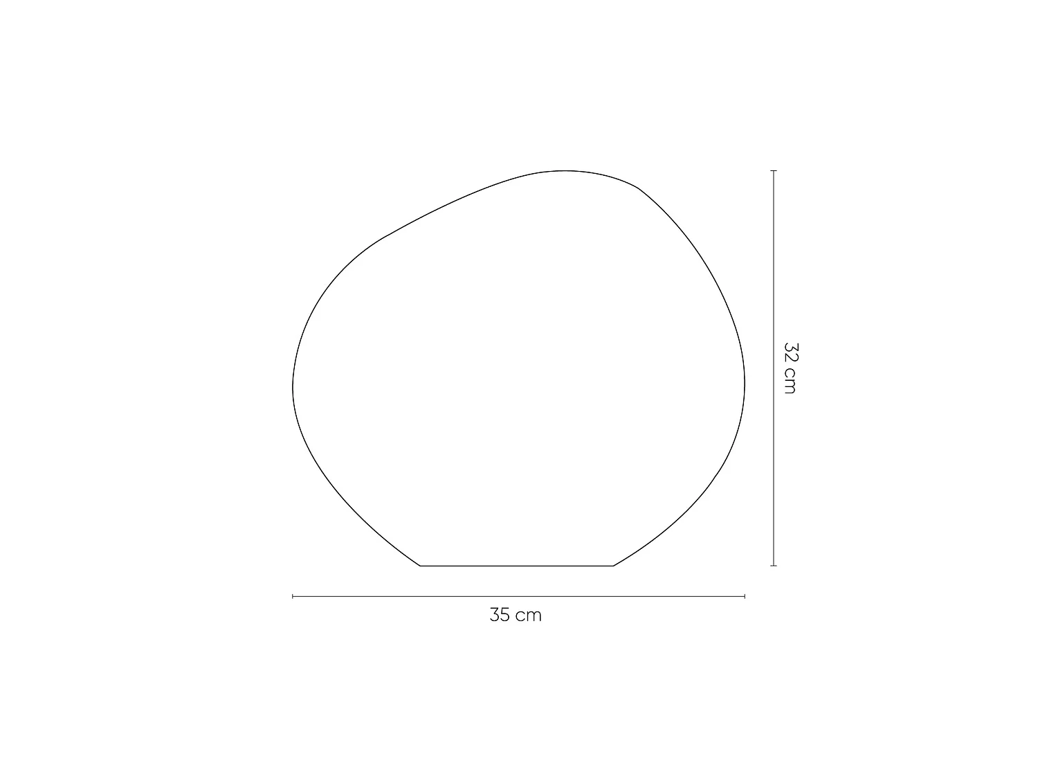 Lampe de Table Rouge Dotent Ø36x32 cm