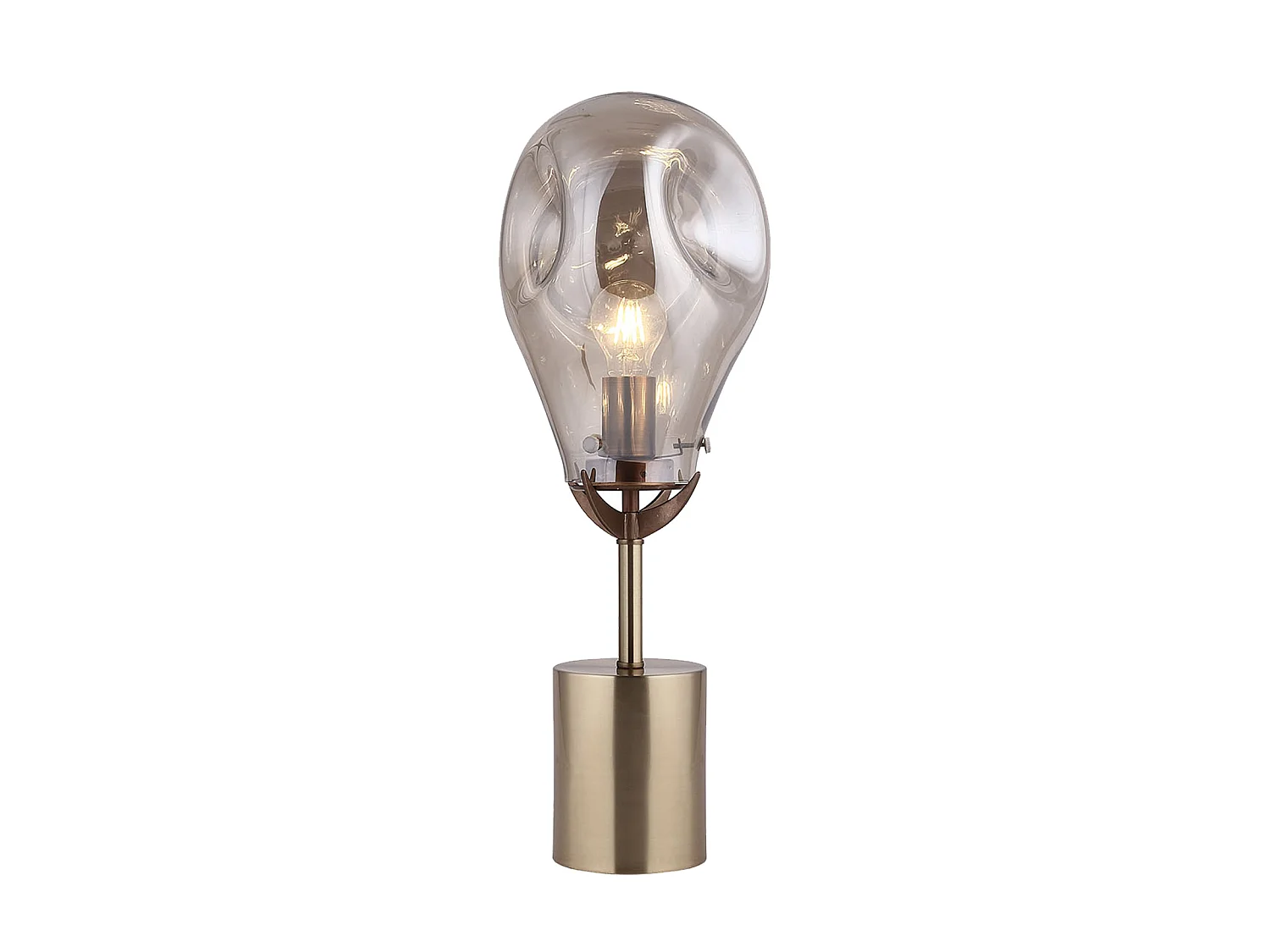 Lámpara de Mesa Lumineca Panist 23x60 cm Champagne