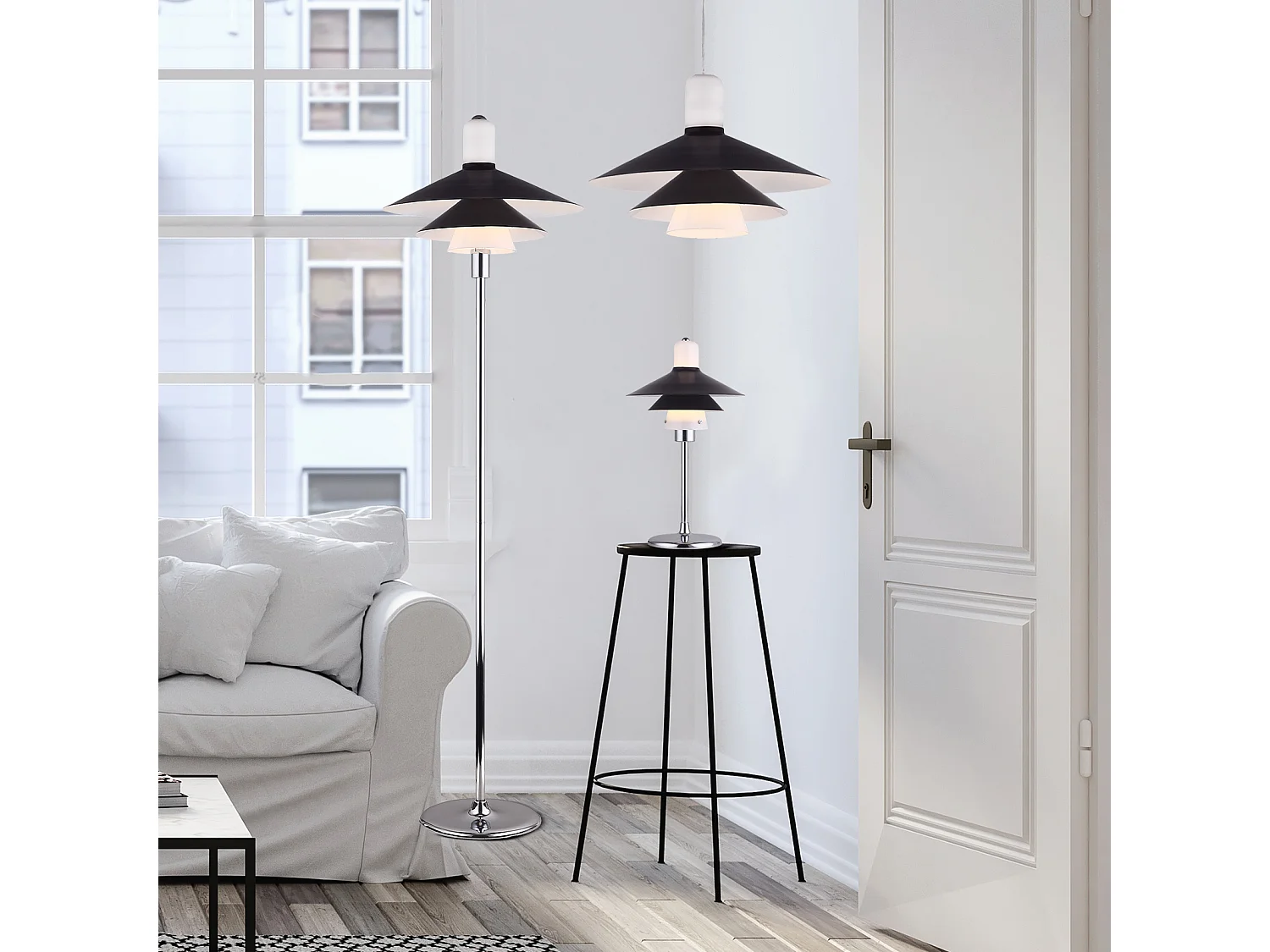 Lampada da Tavolo Lumineca Hon 25x55 cm Caffé