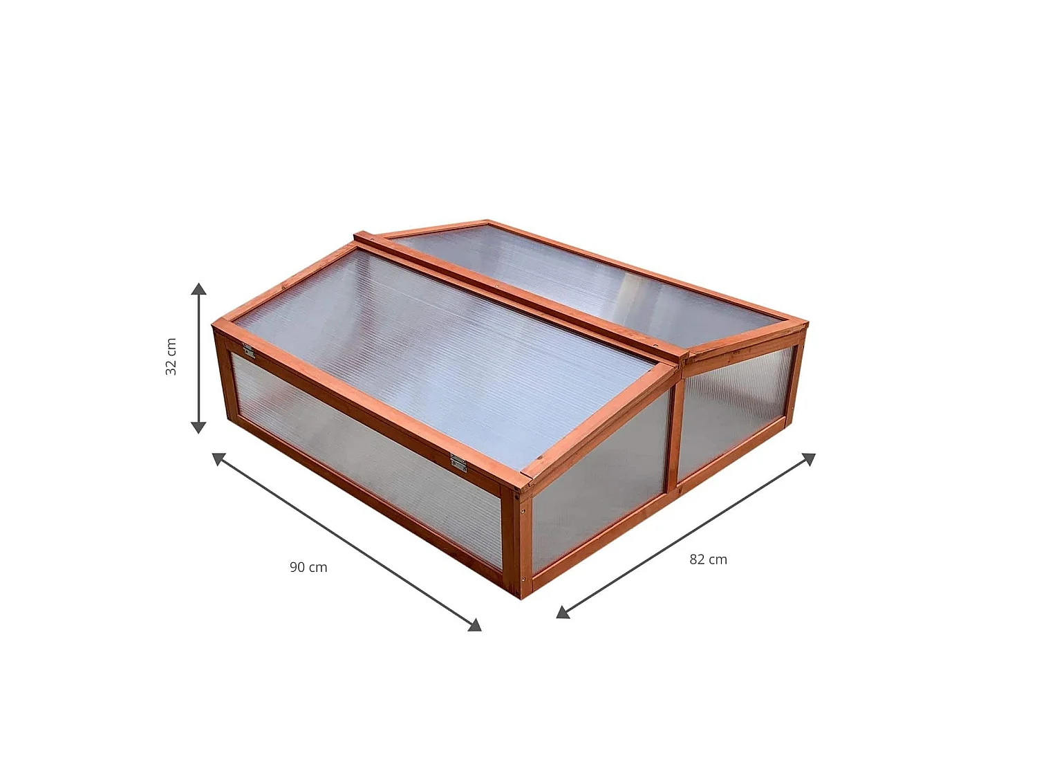 Serra Gardiun Wooden II 90x82x32 cm in Legno e Policarbonato