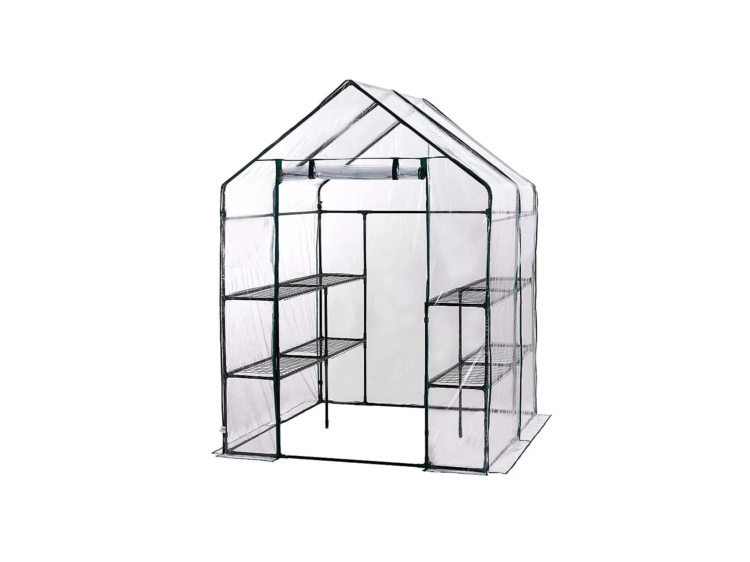 Invernadero PVC Gardiun Doble Leaf 143x143x195 cm 4 Estantes Dobles