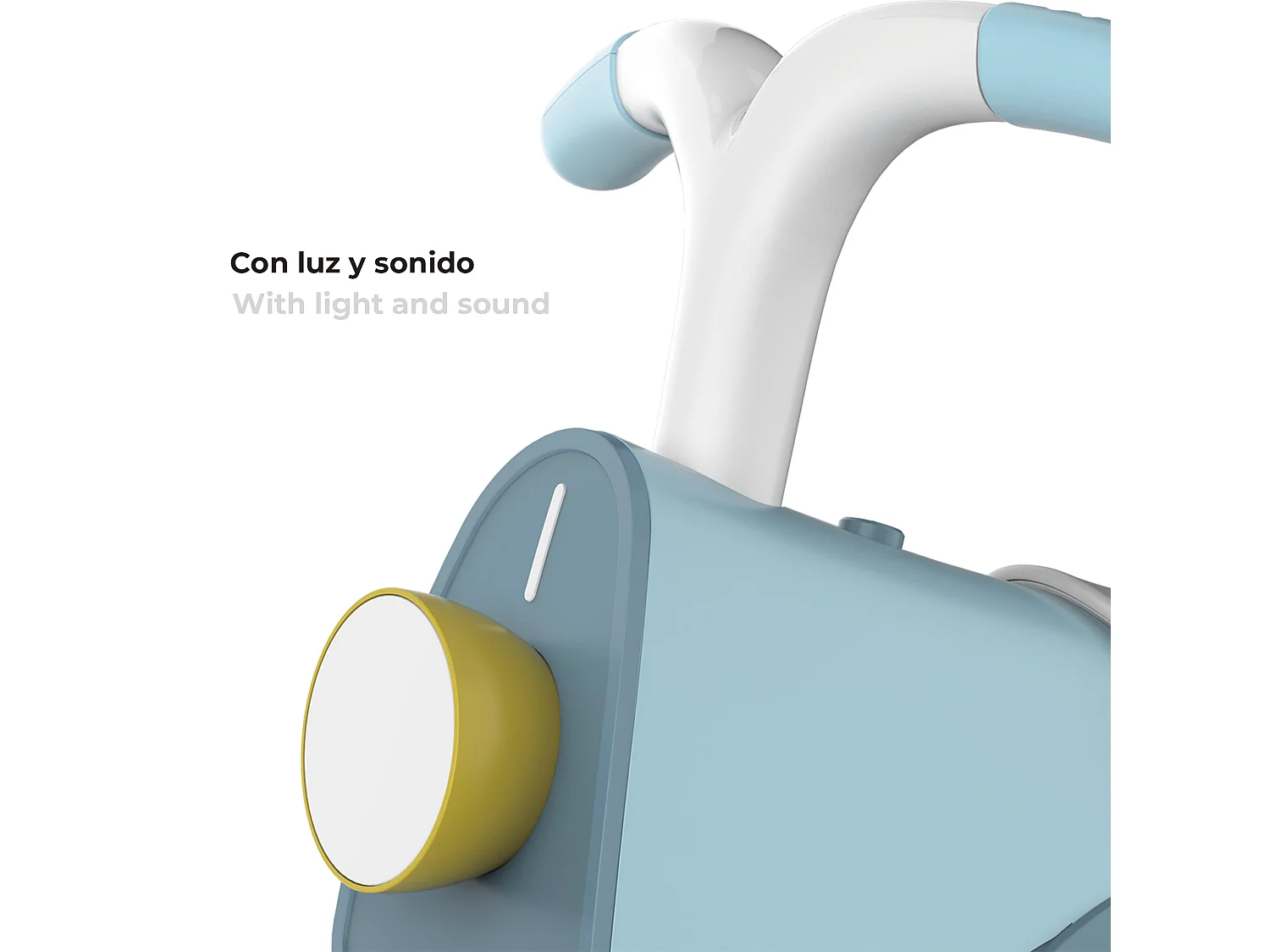 Bicicleta Sin Pedales de Equilibrio Infantil Robincool Balance Bike 55x28x41 cm Azul con Luz y Sonido a partir de 1 Año