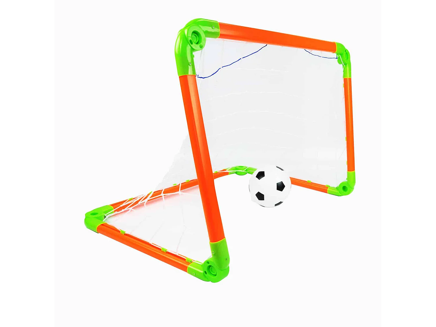 But de Football Gonflable pour Enfants Outdoor Toys 53x53x75 cm avec Ballon et Pompe